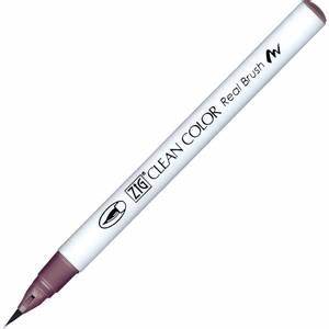 Caneta Pincel Kuretake Zig Clean Color Real Brush Plum Gray 808